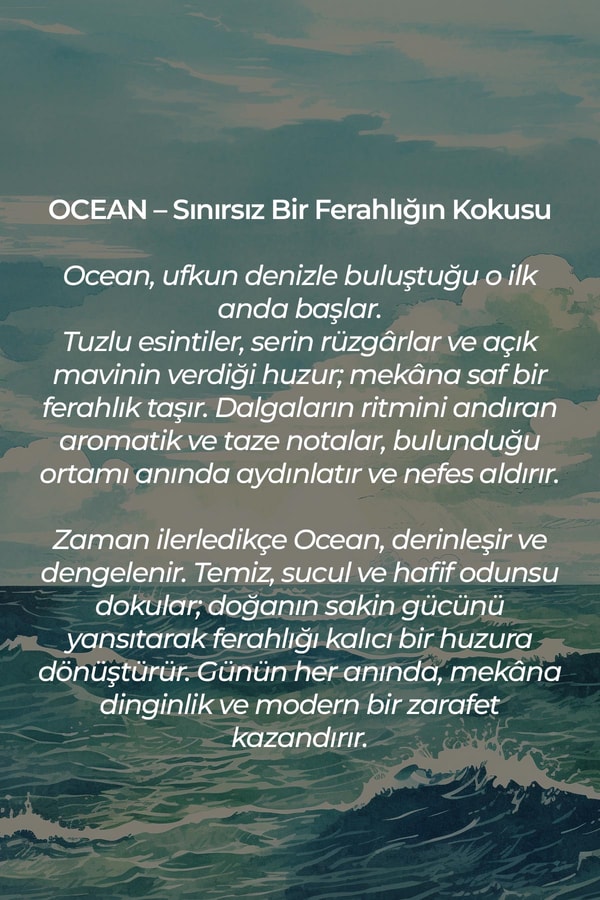 Mısırlı OCEAN – 125 ml Çubuklu Oda Kokusu Renksiz