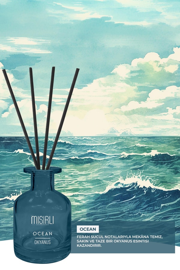 Mısırlı OCEAN – 125 ml Çubuklu Oda Kokusu Renksiz