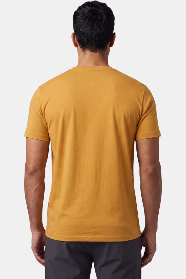 Mısırlı ORGANIC Pamuklu HERCULES Slim Fit Bisiklet Yaka Fanila Hardal