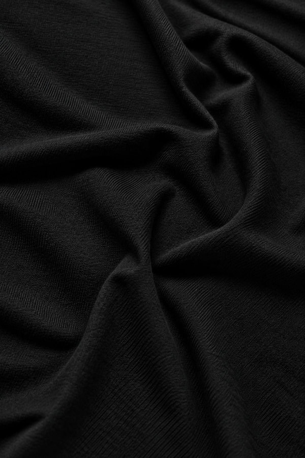 Mısırlı ORGANIC Pamuklu HERCULES Slim Fit Bisiklet Yaka Fanila Siyah