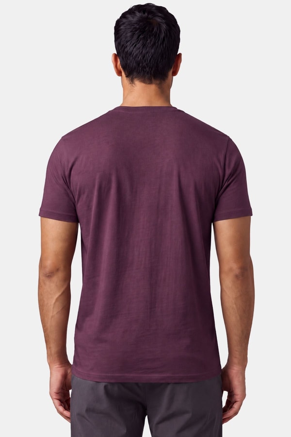 Mısırlı ORGANIC Pamuklu HERCULES Slim Fit Bisiklet Yaka Fanila Mor