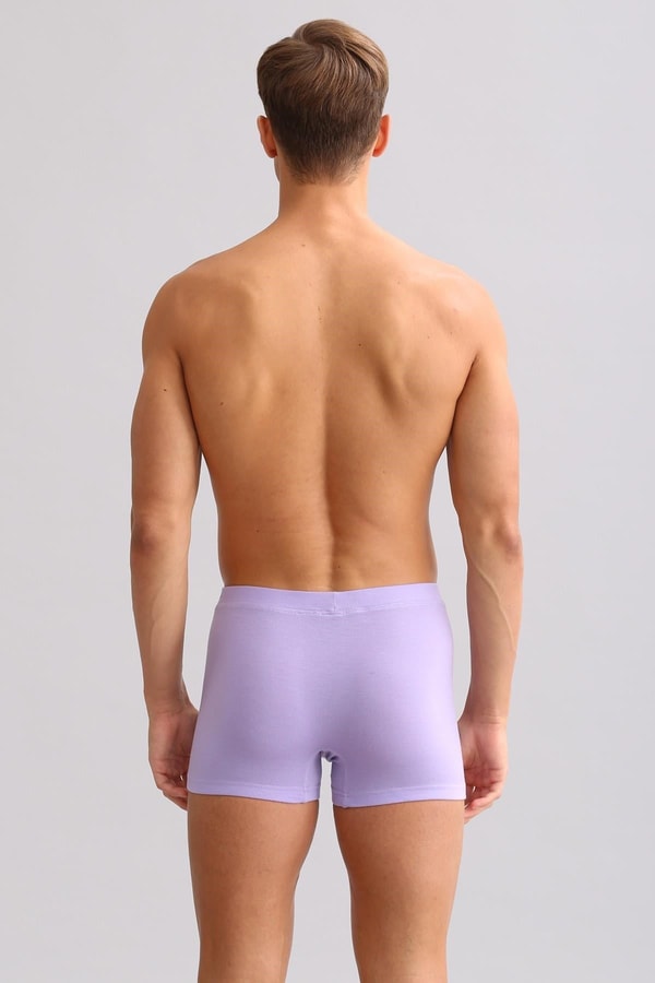 Mısırlı ORGANIC Pamuklu ZEUS LUXURY Regular Fit Metal Armalı Boxer Mor