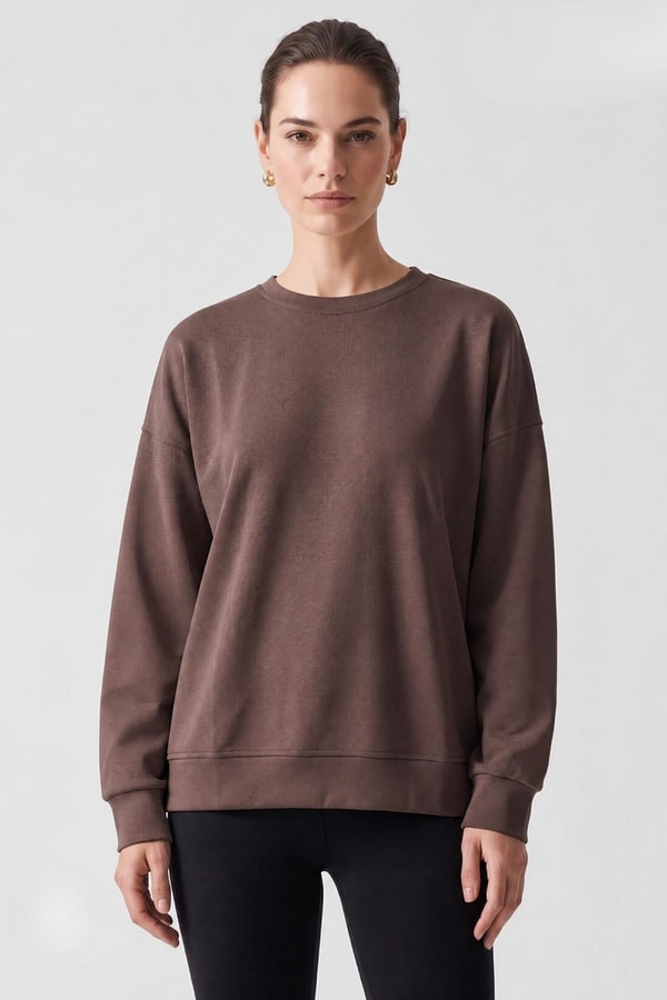 Mısırlı Orta Sweatshirt Kahverengi