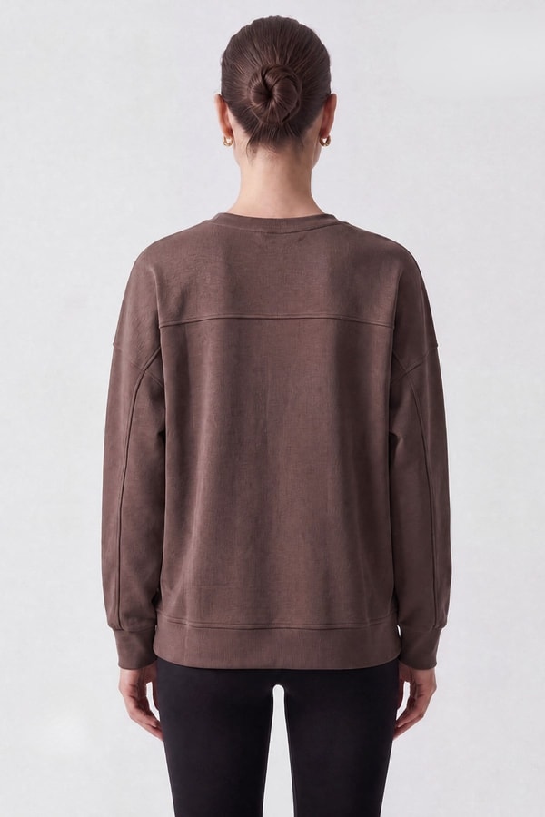 Mısırlı Orta Sweatshirt Kahverengi