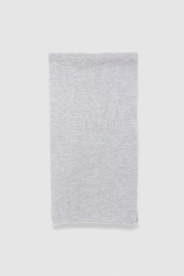 Mısırlı Unisex Yün Atkı Bere Takımı - RoseLuis Açık Gri