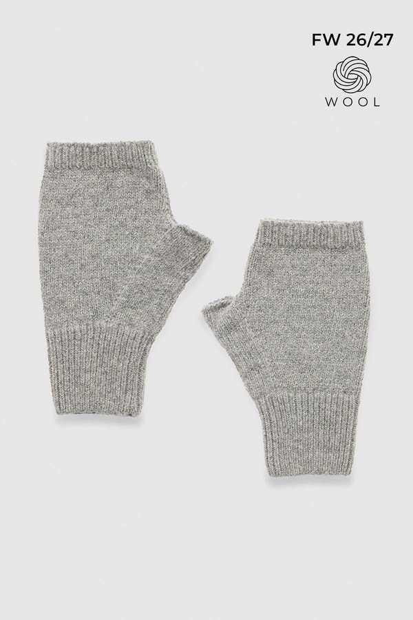 Mısırlı Unisex Yün Eldiven Gri