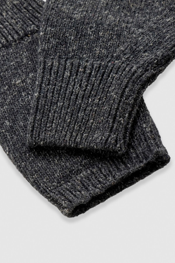Mısırlı Unisex Yün Eldiven Siyah