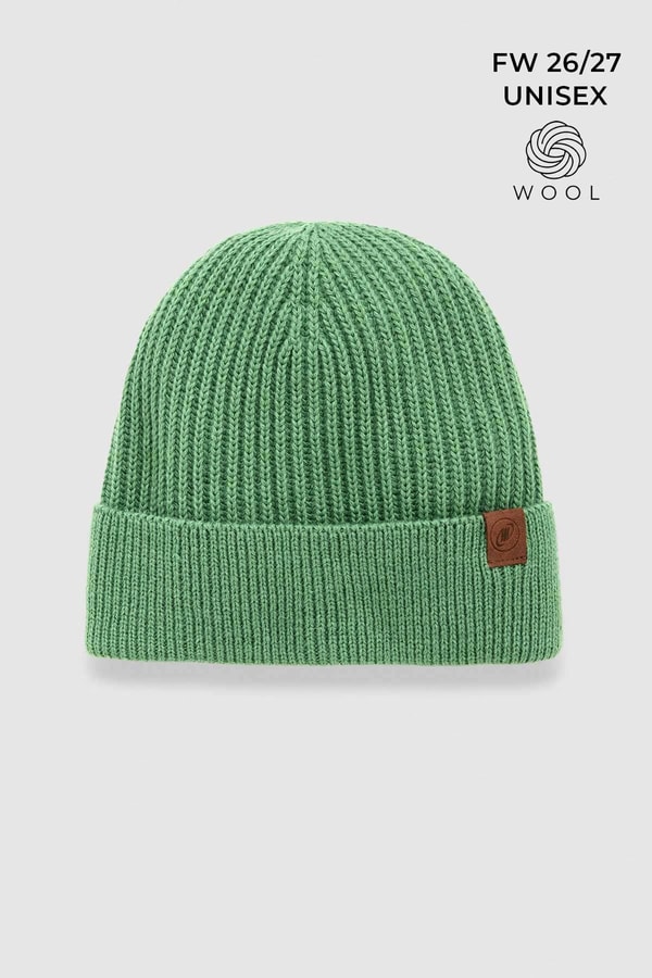 Mısırlı Unisex Yün Fitilli Bere Yeşil