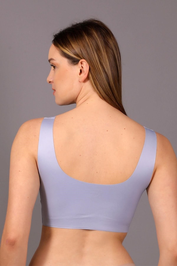 New Bra Desteksiz Hayalet Bralet Sütyen Açık Mavi