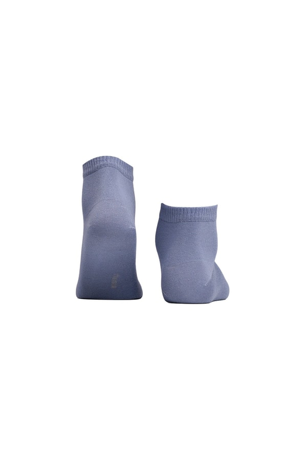 Unisex Bambu Diyabetik Sneaker Çorap Gece Mavisi