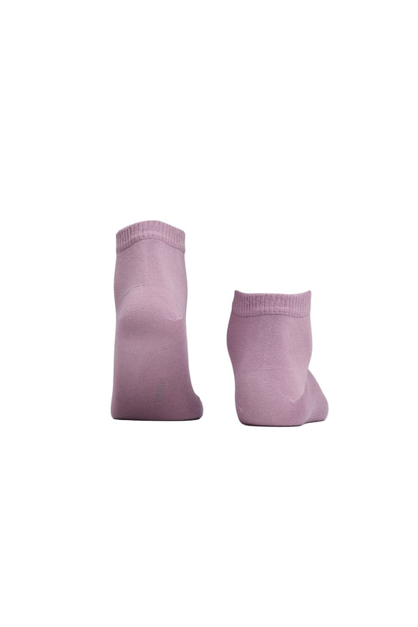 Unisex Bambu Diyabetik Sneaker Çorap Lavender