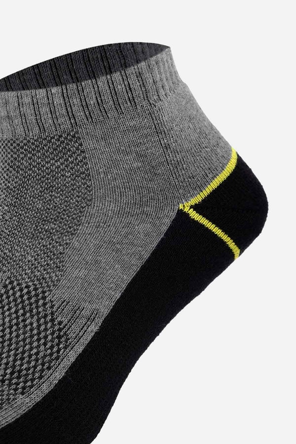 Unisex Coolmax 2 Çift Kısa Konç Çorap Siyah-Beyaz
