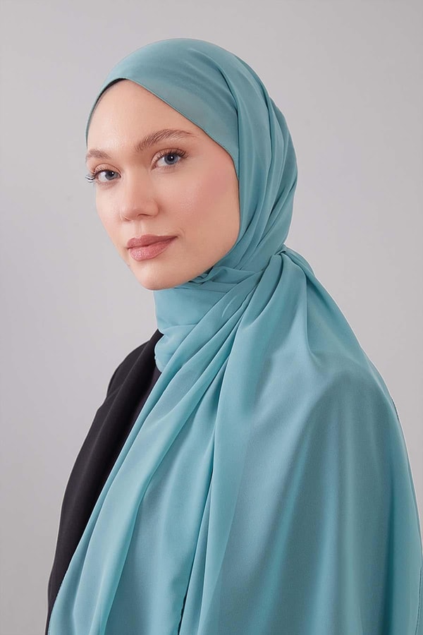 Açık Yeşil Lux Şifon Şal