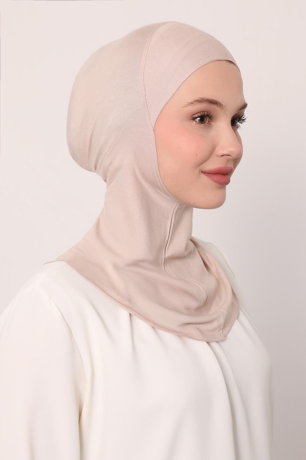Açık Taş Hijabchi Boyunluklu Bone