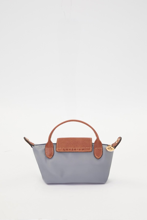 A.Mavi Deri Kapak Detaylı El Çantası