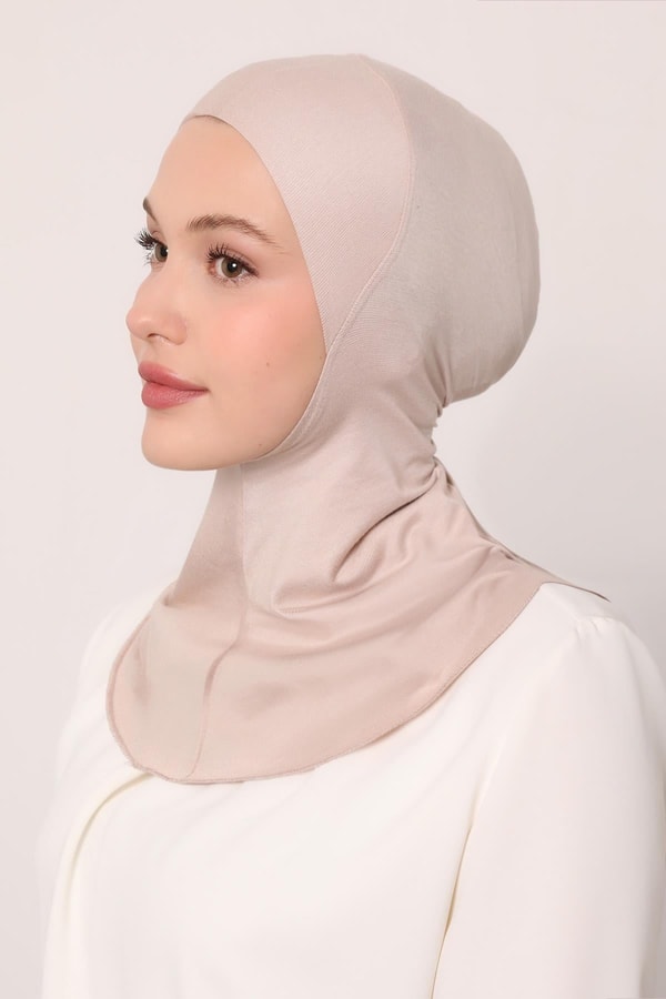 Açık Taş Hijabchi Boyunluklu Bone