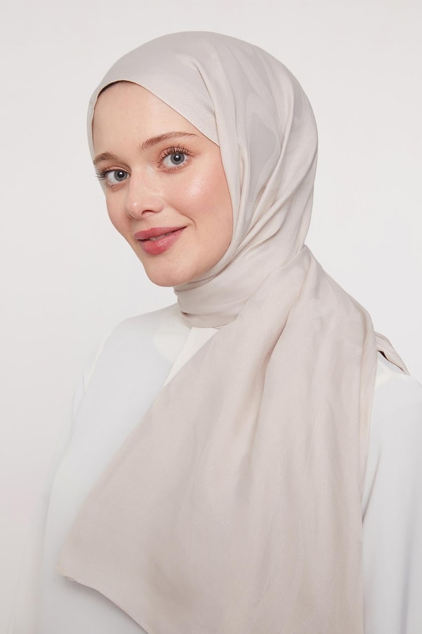 Açık Taş Soyut Desen Grazia Şal