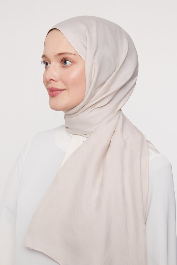 Açık Taş Soyut Desen Grazia Şal