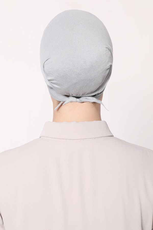 Açık Gri Battal Kalıp Bone