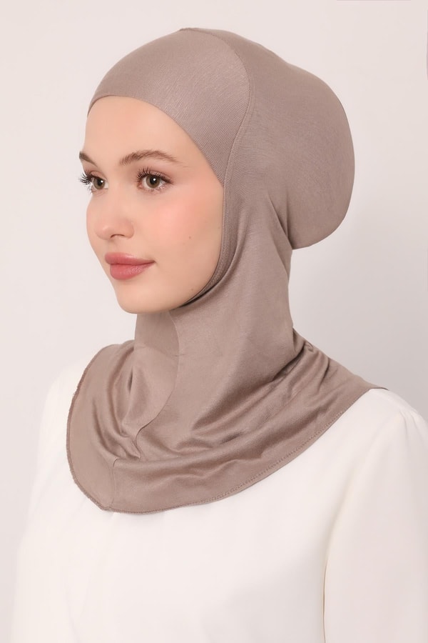 Hijabchi Büyük Boyunluklu Bone Bej