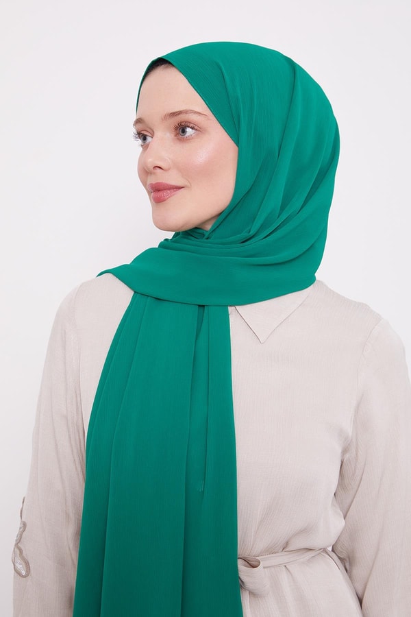 Benetton Krinkıl Düz Şal