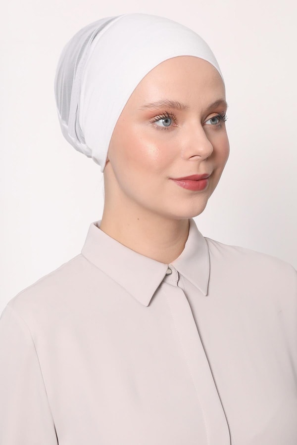 Beyaz Climafit Dikişsiz Bone