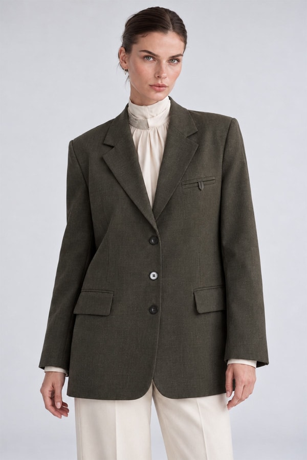 Blazer Ceket Kahve