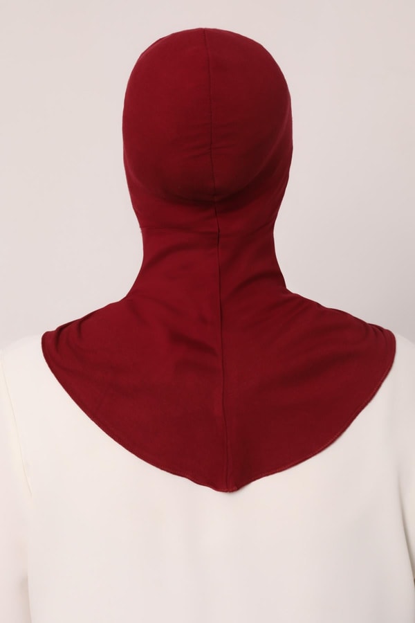 Bordo Hijabchi Boyunluklu Bone