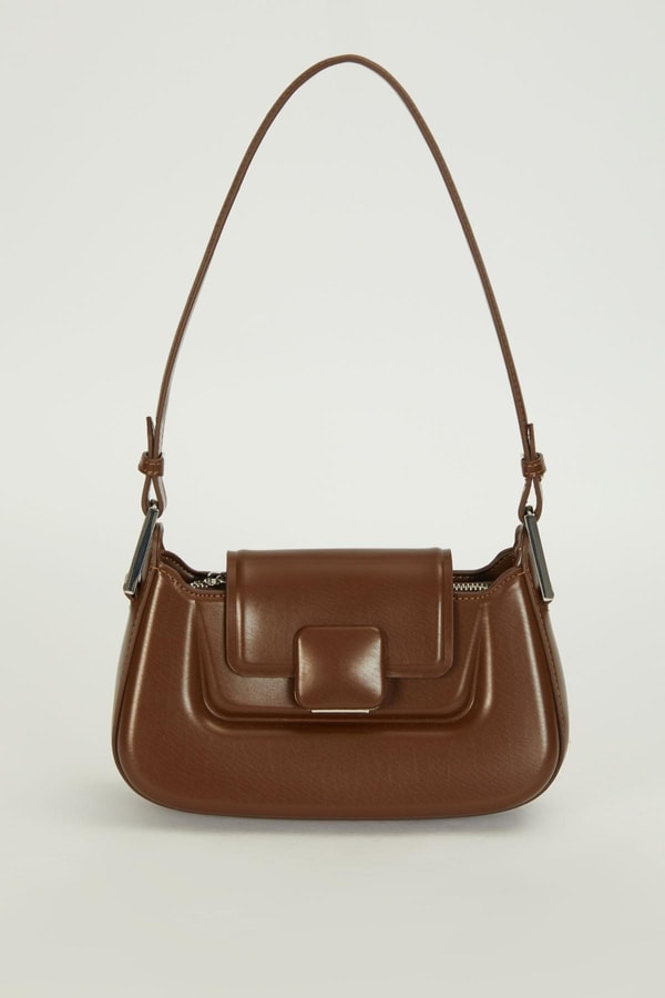 Camel Büyük Tokalı Baget Çanta