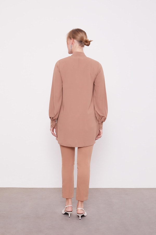 Dar Paça Pantolon Camel