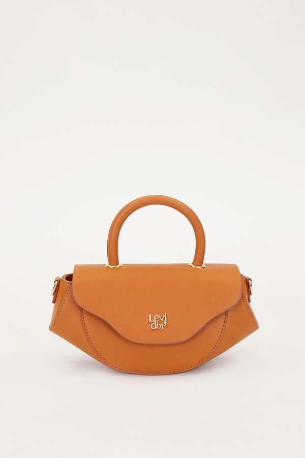 Camel Geometrik Model Omuz Çantası