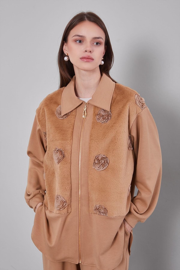 Camel Gül Detaylı İkili Takım