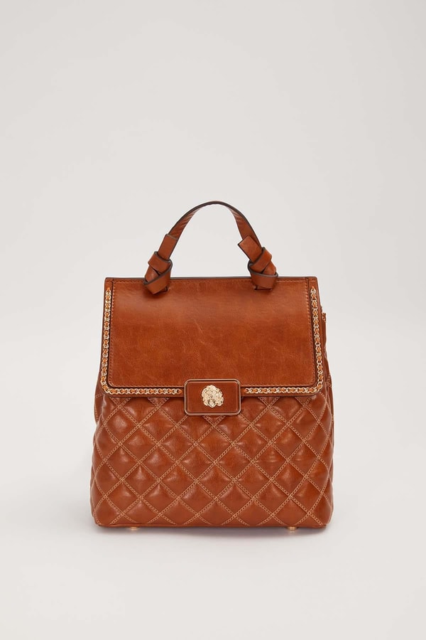 Camel Kapitone Model Sırt Çantası