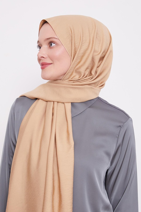 Camel Leola Düz Şal