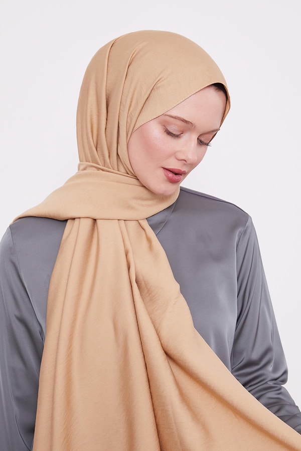 Camel Leola Düz Şal