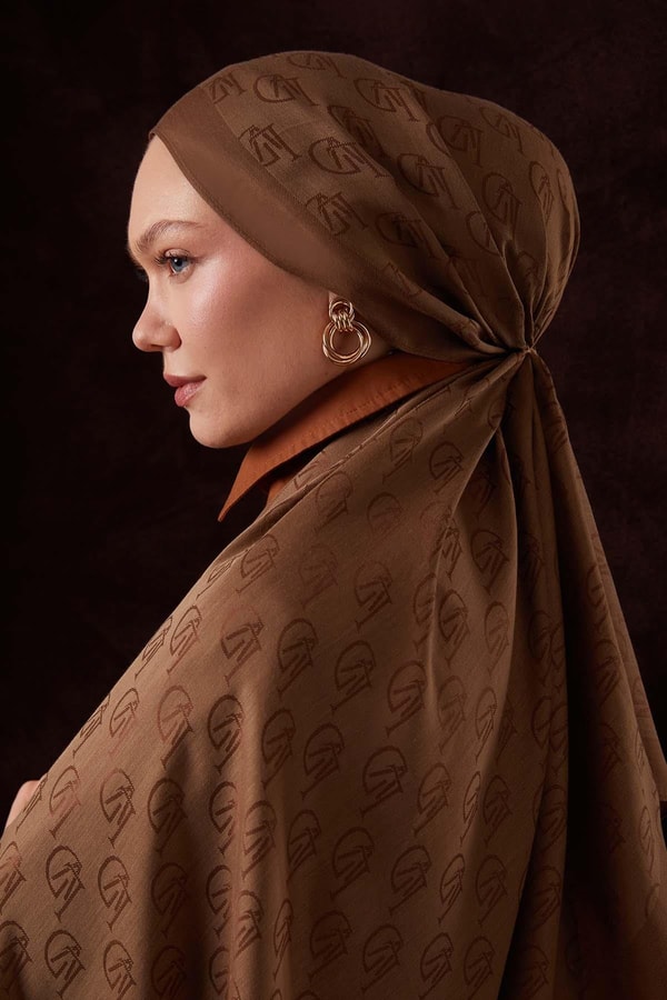 Camel LVD Baskılı Naia Jakar Şal