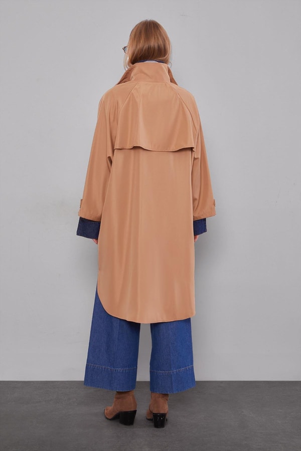 Camel Oversize Trençkot