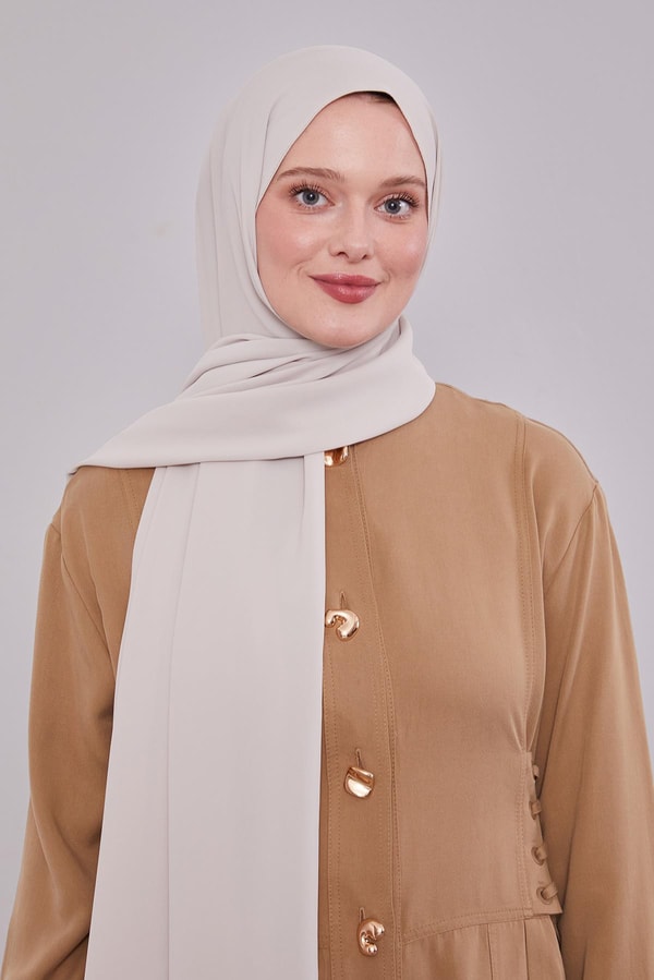 Cappuccino Düz Trend Şal