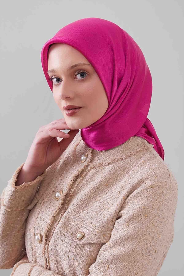 Fuşya Janjan Eşarp