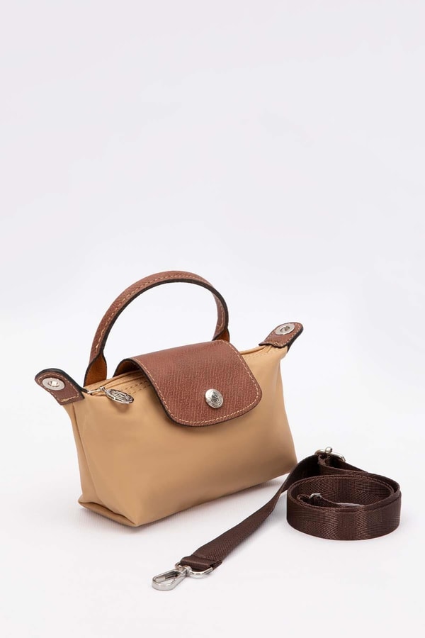 Gold Mini Boy Deri Kapak Detaylı El Çantası