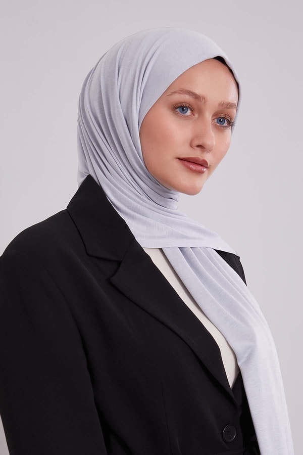 Gri Modal Penye Şal