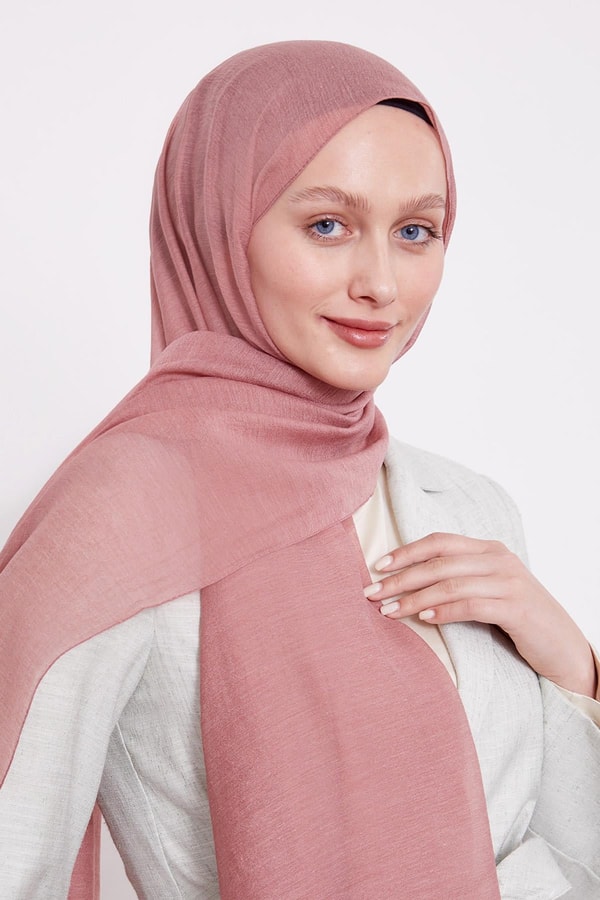Gül Kurusu Arlyn Düz Şal