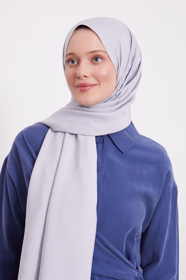 Gümüş Leola Düz Şal