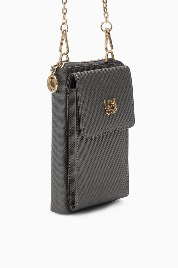 Gümüş Ön Cepli Zincirli Cüzdan