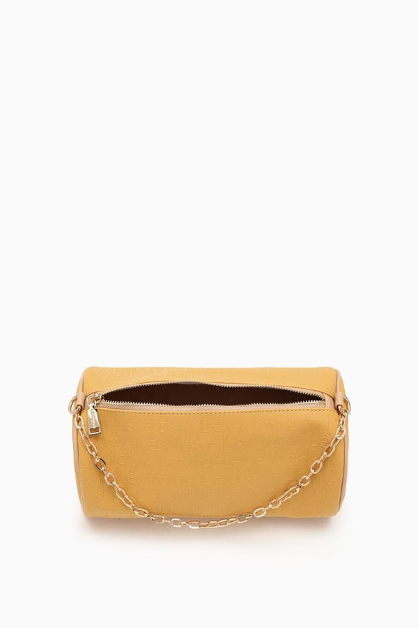 Hardal Baskılı Silindir Model El Çantası