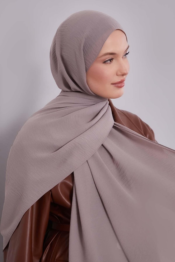 Koyu Taş LVD Baskılı Jakarlı Şal