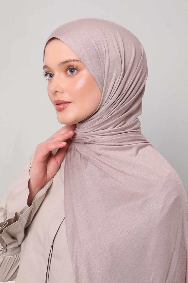 Koyu Lila Modal Penye Şal