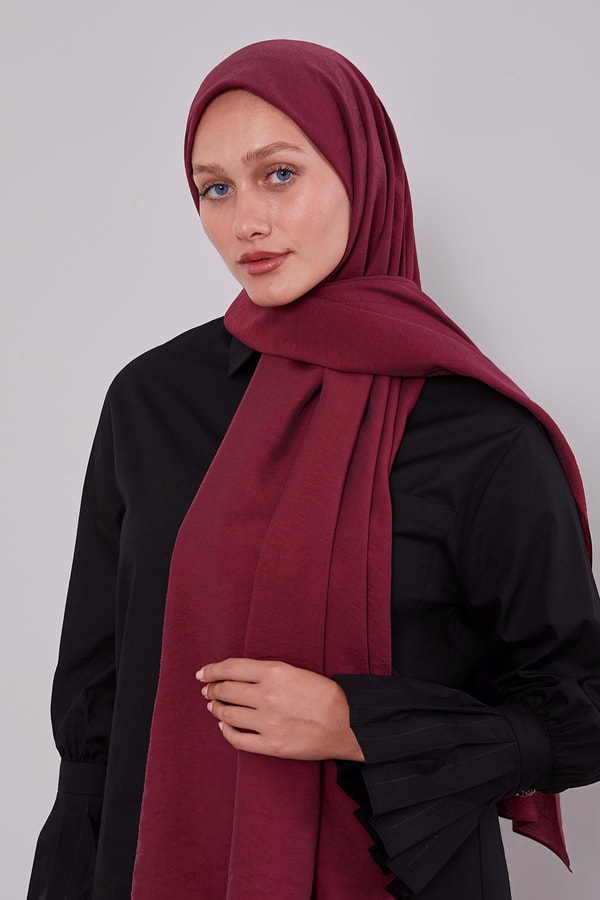 Koyu Kırmızı Düz Adria Şal