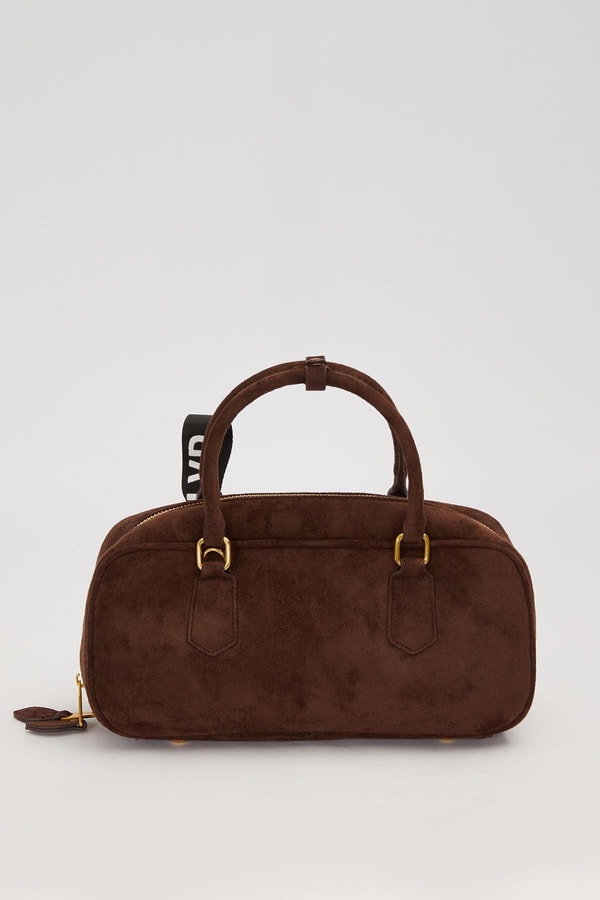 Kahve Çıtçıt Askılı Omuz Çantası