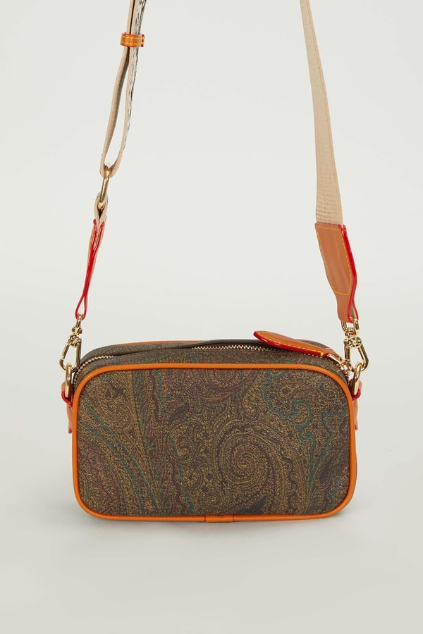 Kahve Desenli Askılı Omuz Çantası